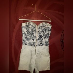 Never Woren Carmin Strapless Jumpsuit